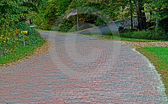 BRICK & FLAG (Lincoln Highway nr Canton OH)