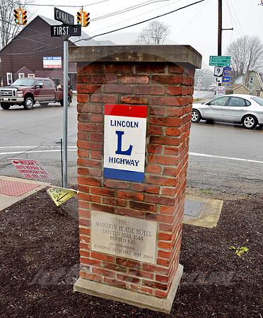 BRICK MARKER (Lincoln Highway Hanoverton OH)