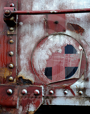 RUSTING SANTA FE CAR (Galveston TX)