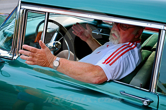 MAN IN 1955 CADILLAC #1 (Rt 66 Sapulpa OK)