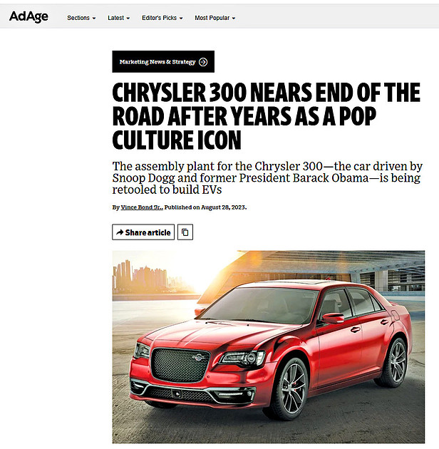 Chrysler 300 Ad Age